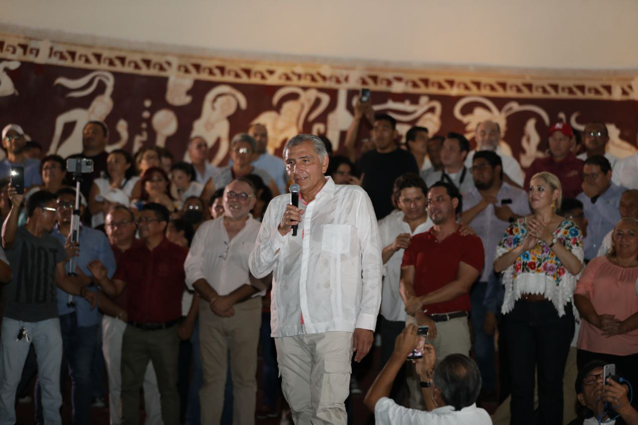 Garantiza Adán Augusto López Hernández que, al igual que el presidente Andrés Manuel López Obrador, no sabe ni puede fallar a los mexicanos