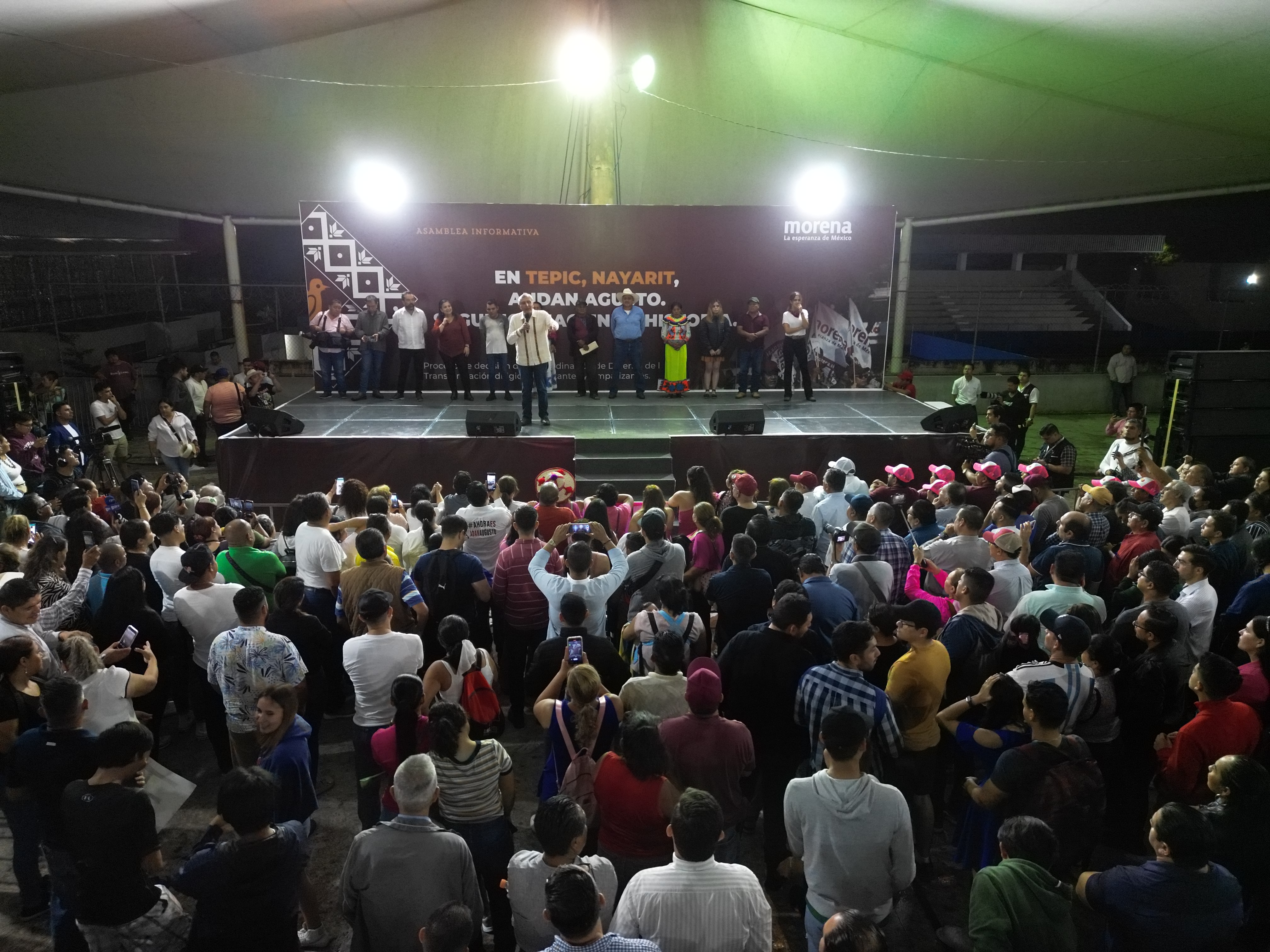 Resalta Adán Augusto López Hernández liderazgo en contacto con militantes y simpatizantes de Morena en Asambleas Informativas y por mayor número estados visitados