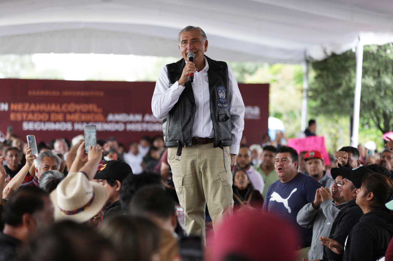 Fin a violencia de género y desmontar estructura dedicada a enriquecerse, retos principales en el Estado de México: Adán Augusto López Hernández