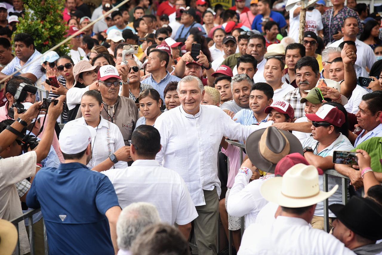 Vaticina Adán Augusto López Hernández ventaja superior a tres puntos en su victoria por la Coordinación Nacional para la Defensa de la Cuarta Transformación