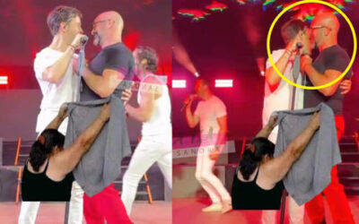 Graban incómodo momento entre Poncho Barbosa y Tono Beltranena durante concierto de 90’s Pop Tour