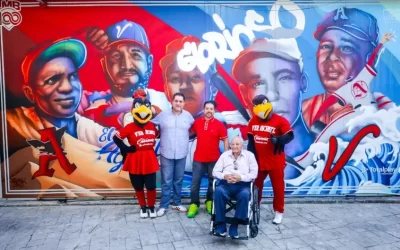 Presentan mural de El Águila por 100 años de la Liga Mexicana de Beisbol