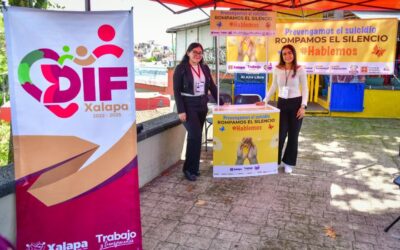 Instala DIF Xalapa módulo de prevención del suicidio
