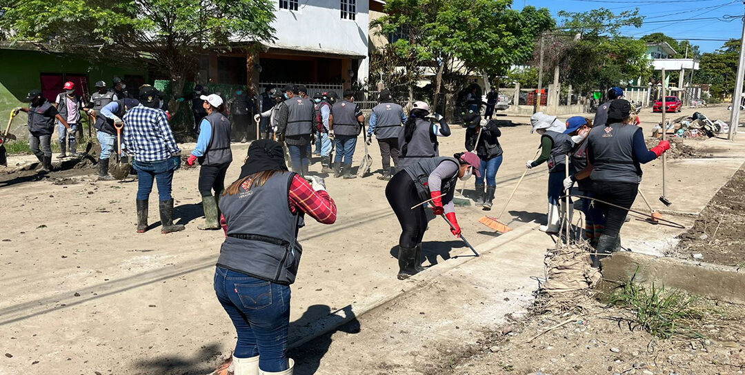 Implementa SEDESOL acciones solidarias en zonas afectadas de la zona norte