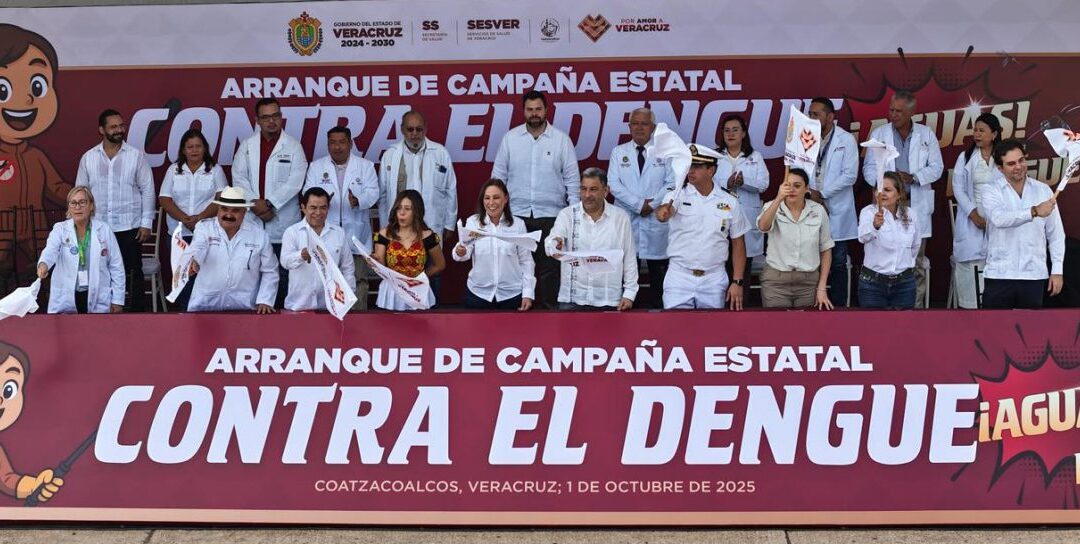 Veracruz declara meta de cero dengue con brigadas y participación social: Rocío Nahle