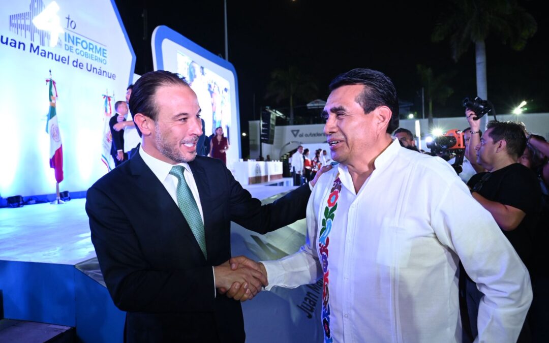 Asiste diputado Esteban Bautista a informe de labores en Boca del Río