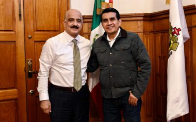 Se reúne diputado Esteban Bautista con autoridades estatales y militares