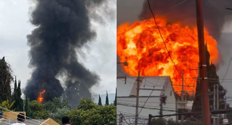 Explosión de Cuatro Pipas de Gas LP Provoca Evacuación de Dos Mil Pobladores en Tepeaca, Puebla